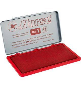 Poduszka do pieczątki nr1 nasączona (153x75mm) czerwony