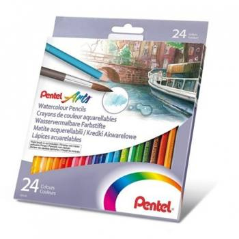 Kredki akwarelowe Pentel 24 kolory