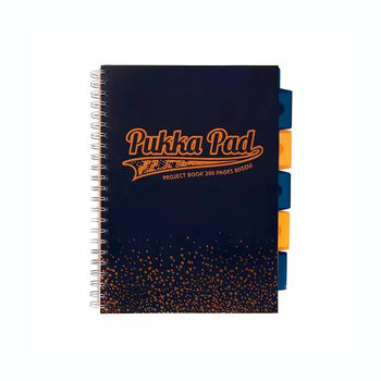 Kołozeszyt A4 w kratkę 200 stron Pukka Pad Project Book Blush Navy