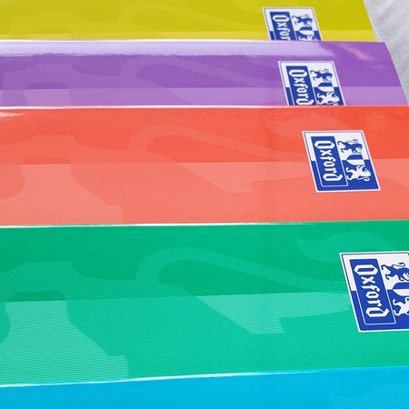Zeszyt Oxford A5 w kratkę 60 kartek pastel miękka okładka Touch