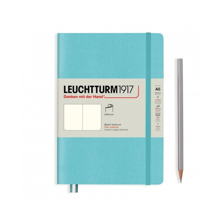 Notatnik A5 gładki Leuchtturm1917 Rising Colours Aquamarine miękka oprawa