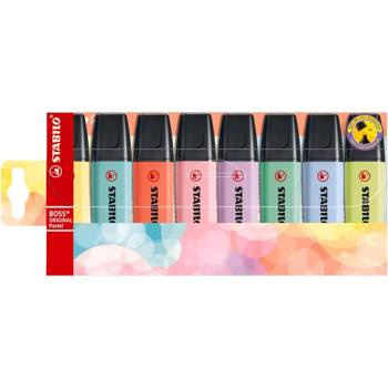 Zakreślacze pastelowe Stabilo Boss Original 8 sztuk