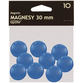 Magnesy Grand średnica 30mm 10 sztuk niebieski
