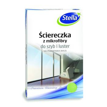 Ściereczka z mikrofibry do szyb i luster Stella