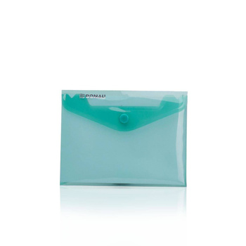 Teczka kopertowa na zatrzask Donau C5 plastikowa zielony