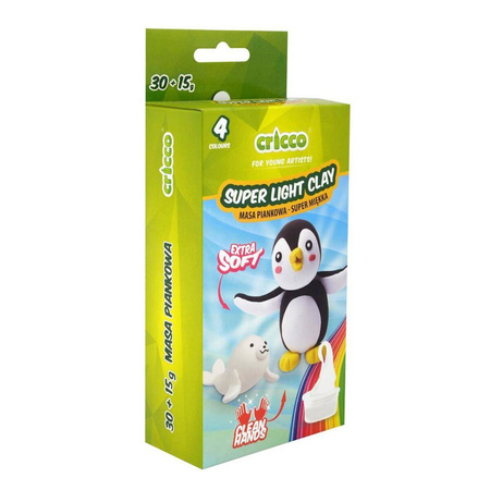 Masa piankowa Cricco zestaw mini 30g papuga pingwin