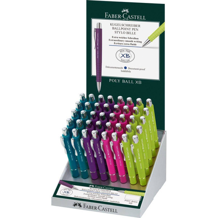 Długopis automatyczny Faber Castell Poly Ball XB 40 sztuk