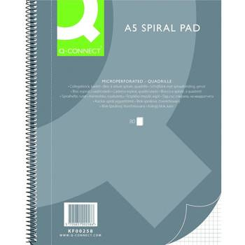 Kołonotatnik A5 80 kartek kratka Q-Connect
