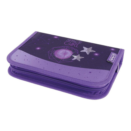 Piórnik dla dziewczynki bez wyposażenia jednokomorowy Herlitz Girls mix