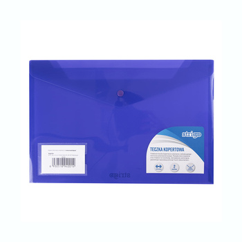 Teczka kopertowa Strigo A4+ 240x360mm PP pozioma fioletowy