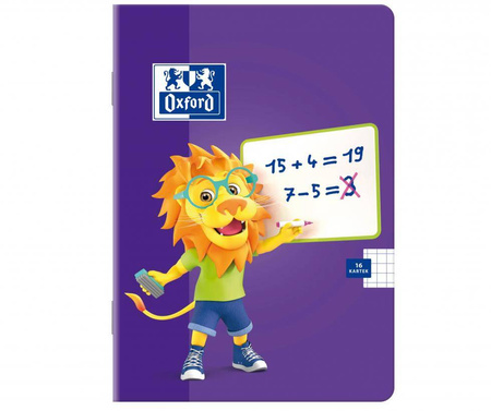 Zeszyt Oxford A5 w kratkę 16 kartek Lion
