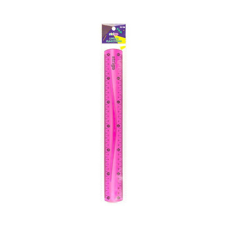 Linijka elastyczna 30 cm Strigo różowy
