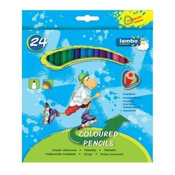 Kredki trójkątne Lambo School 24 kolory