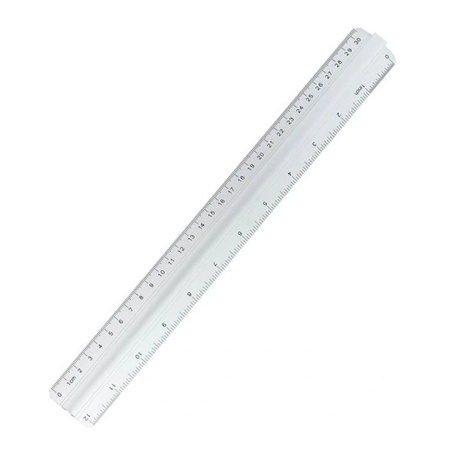 Linijka aluminiowa 30 cm z uchwytem Grand GR-116
