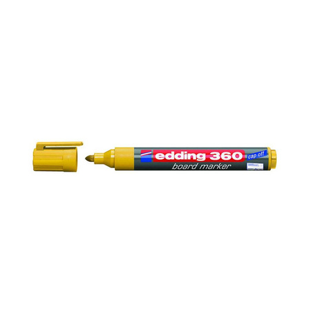 Marker suchościeralny Edding 360 końcówka okrągła żółty
