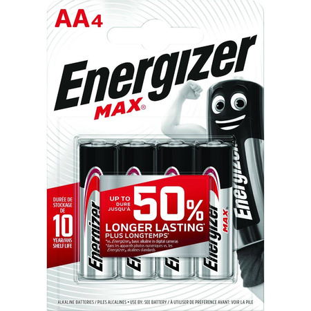 Baterie AA LR6 1.5V Energizer Max 4 sztuki