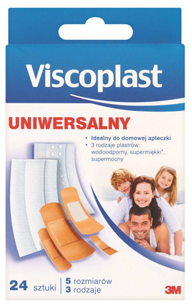 Zestaw plastrów Viscoplast 24 sztuki