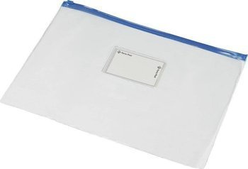 Teczka kopertowa z suwakiem A4  niebieski