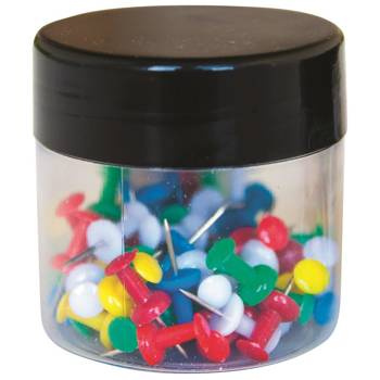 Pinezki beczułki Q-Connect w słoiku