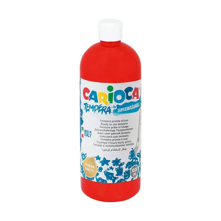 Farba tempera Carioca 1000ml czerwona