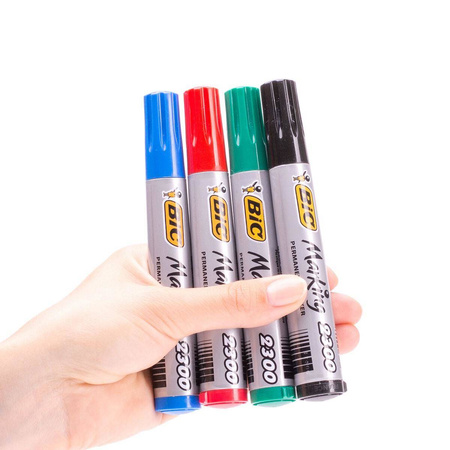 Marker permanentny Bic Marking 2300 końcówka ścięta czarny