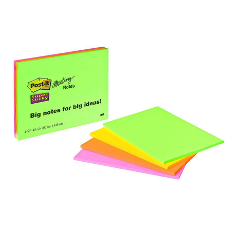 Karteczki samoprzylepne 200x149mm Post-it Super Sticky
