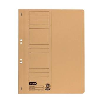 Skoroszyt oczkowy A4 1/2 250g Elba żółty