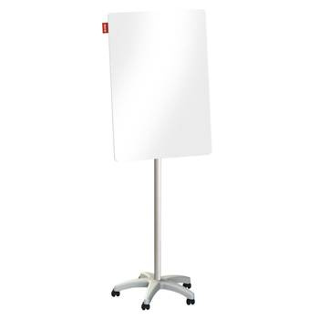 Flipchart mobilny szklany Memobe 70x100x220cm biały