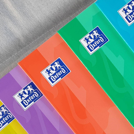 Zeszyt Oxford A5 w kratkę 60 kartek pastel miękka okładka Touch