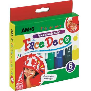 Farby do twarzy 6 kolorów Amos