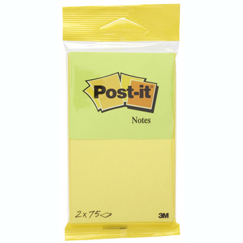 Karteczki samoprzylepne 76x63,5mm Post-it 2 kolory