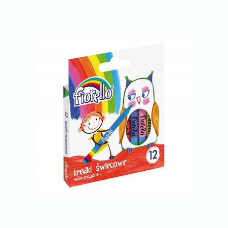 Kredki świecowe 12 kolorów Fiorello