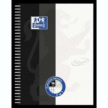 Kołozeszyt A4+ w kratkę i w linie 50 kartek Oxford Touch