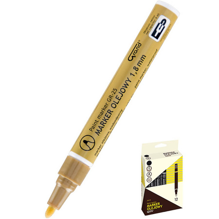 Marker olejowy Grand GR-25 złoty