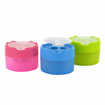 Temperówka z pojemnikiem podwójna Click-Clack Neon Kum