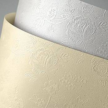 Papier ozdobny A4 biały diamentowy floral 220g Argo