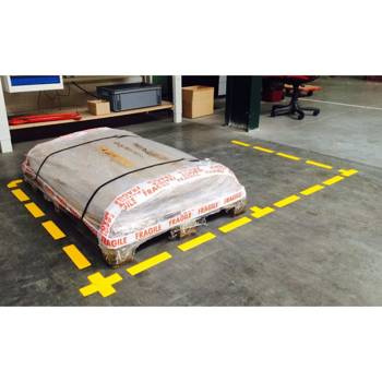 Pasy samoprzylepne podłogowe Tarifold 200x50mm wodoodporne żółty