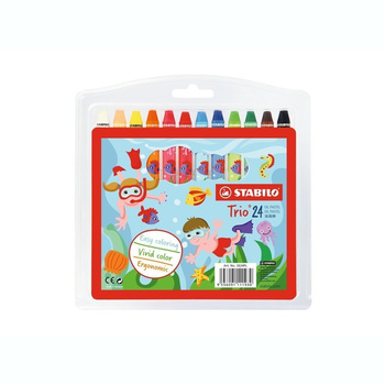 Pastele olejne Stabilo Trio 24 kolory