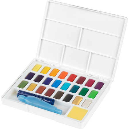 Farby akwarelowe CS Faber Castell w kostkach 24 kolory