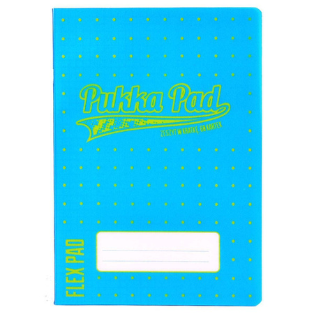 Zeszyt Pukka Pad A5 w kratkę 60 kartek Flex Neon niebieski