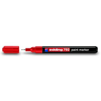 Marker olejowy Edding końcówka okrągła 0.8mm czerwony