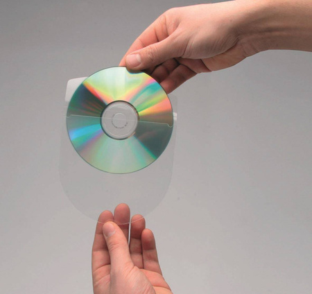 Kieszeń samoprzylepna Q-Connect na CD / DVD na 2-4 płyty - 10 sztuk