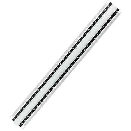Linijka aluminiowa 30 cm z uchwytem Grand