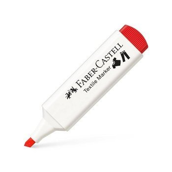 Marker do tkanin Faber Castell czerwony