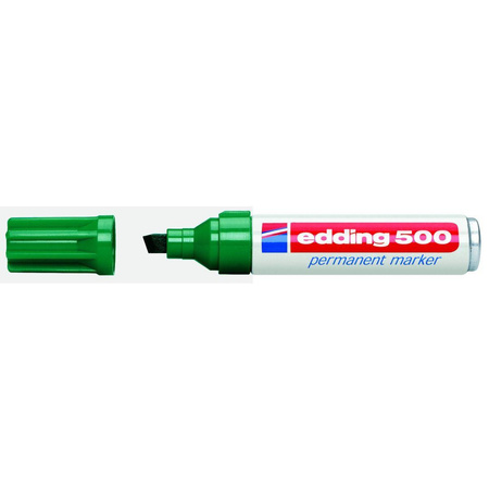 Marker permanentny Edding 5000 końcówka ścięta  zielony