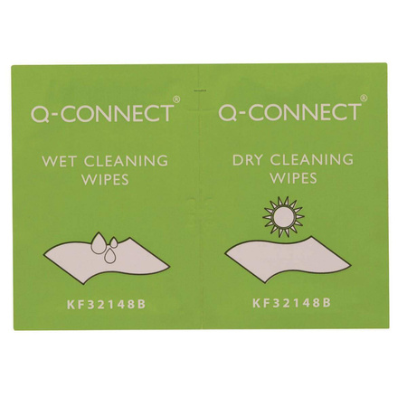 Ściereczki do czyszczenia ekranów TFT/LCD Q-Connect 2 x 20 sztuk