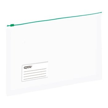 Torebka z suwakiem Grand EC011B A4 zielony