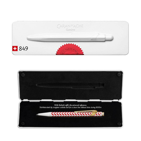 Długopis automatyczny Caran d`Ache 849 Chevron M w pudełku