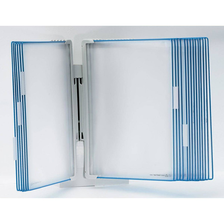 Naścienny system prezentacyjny Tarifold A4 + 10 paneli prezentacyjnych niebieskich