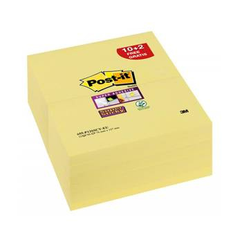 Karteczki samoprzylepne 127x76mm Post-it Super Sticky 655-P6S